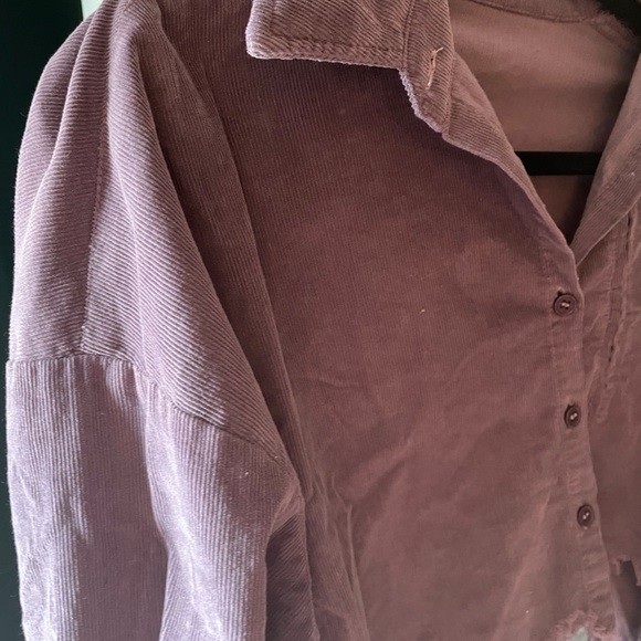 Guizio cropped corduroy shirt - Picture 2 of 3